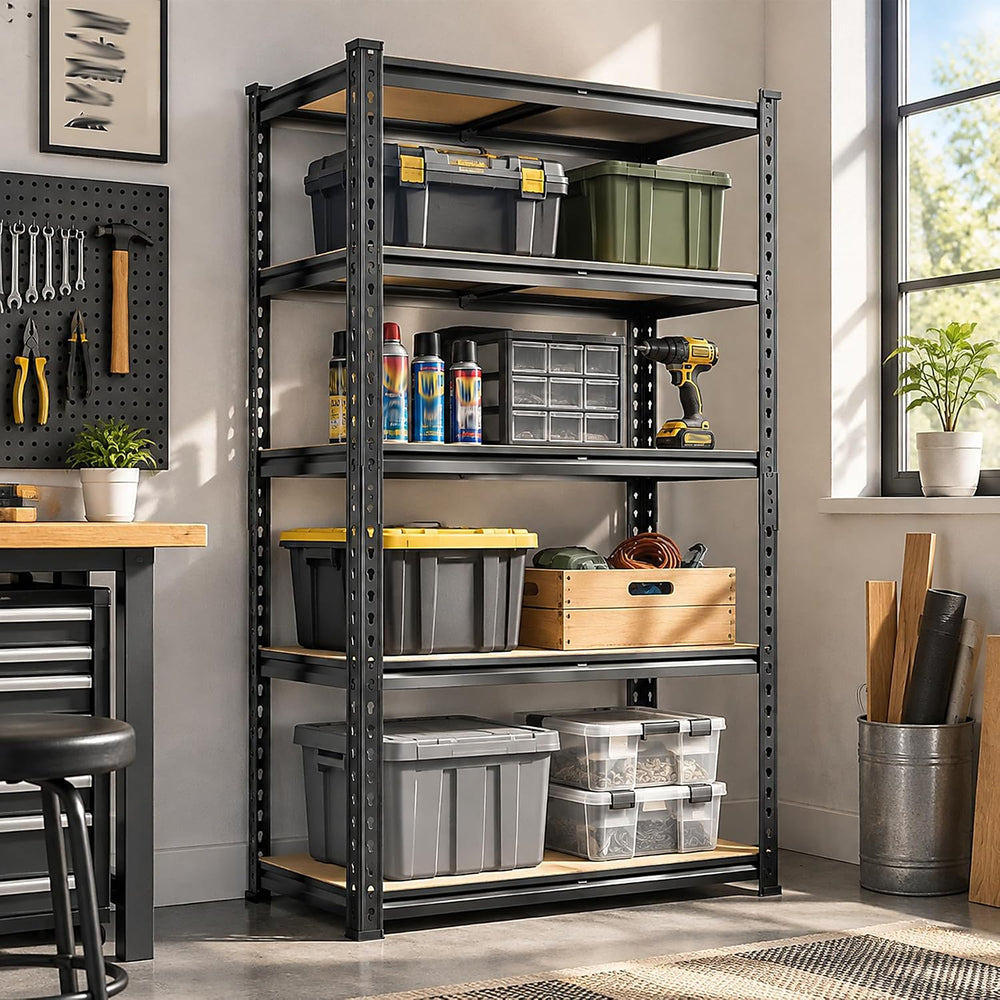 5-Tier Storage Shelves, Adjustable Pantry Shelves for Kitchen