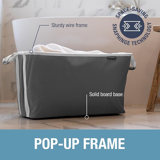 CleverMade Collapsible Laundry Basket Hamper (2 Pack)