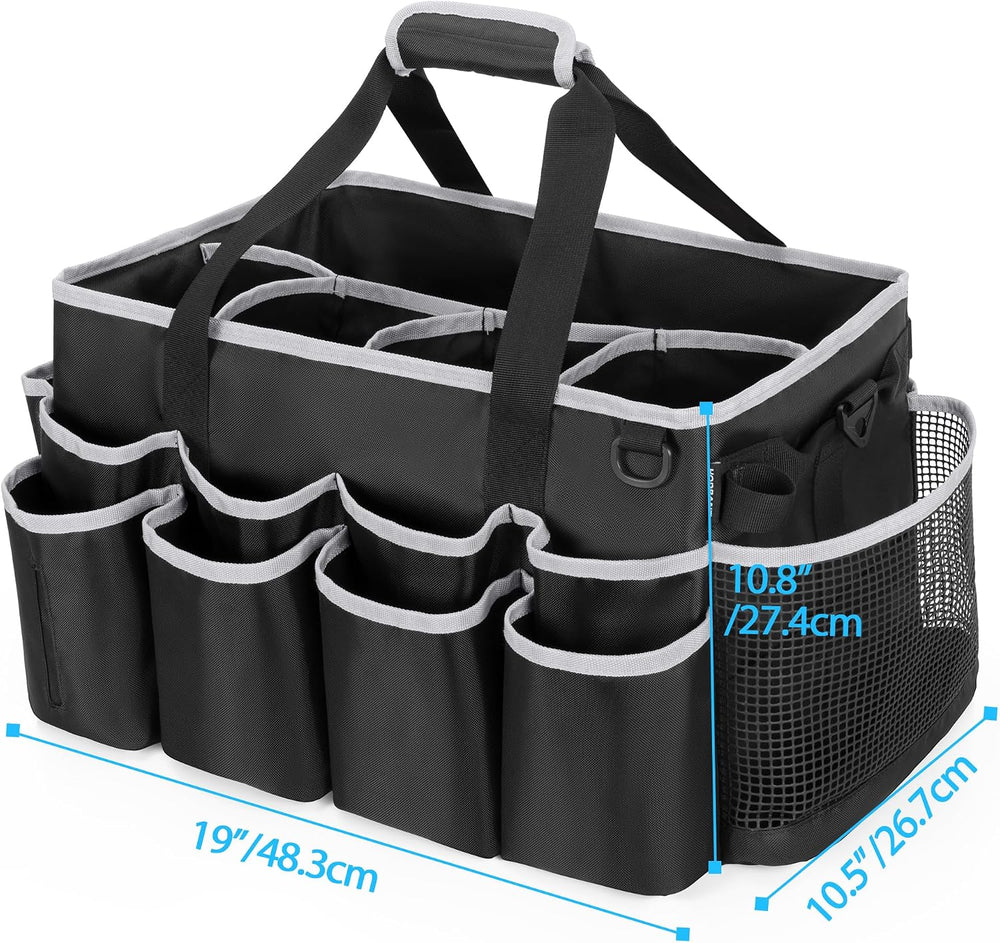 Extra-large Wearable Cleaning Caddy with Pad, Handle & Divider
