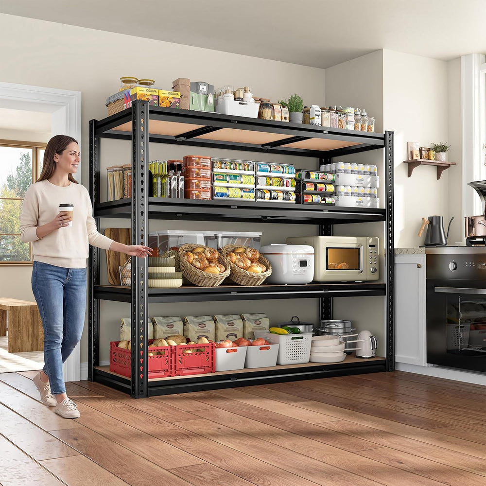 ROOMFAVE 48" W Garage Shelving 2200LBS, 4-Tier Storage Shelves