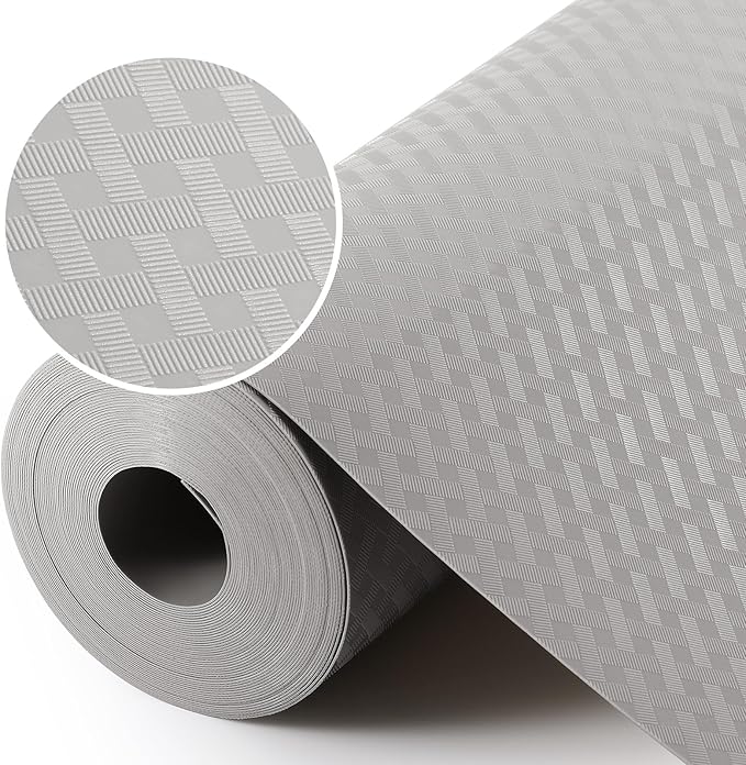 Light Gray Shelf Liners for Kitchen Cabinets Refrigerator Liners Waterproof &...