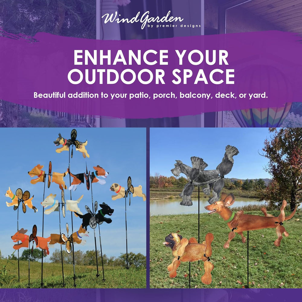Whirligig Spinner Zombie 20" – Spooky Halloween-Themed Design, Weather-R...