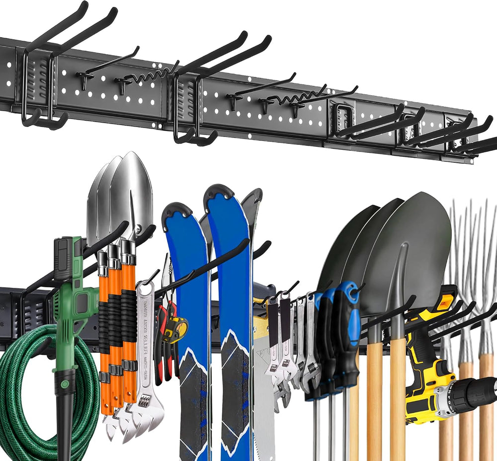 Garage Wall Organizer, 49.5-Inch Tool Rack, 510 lb Capacity