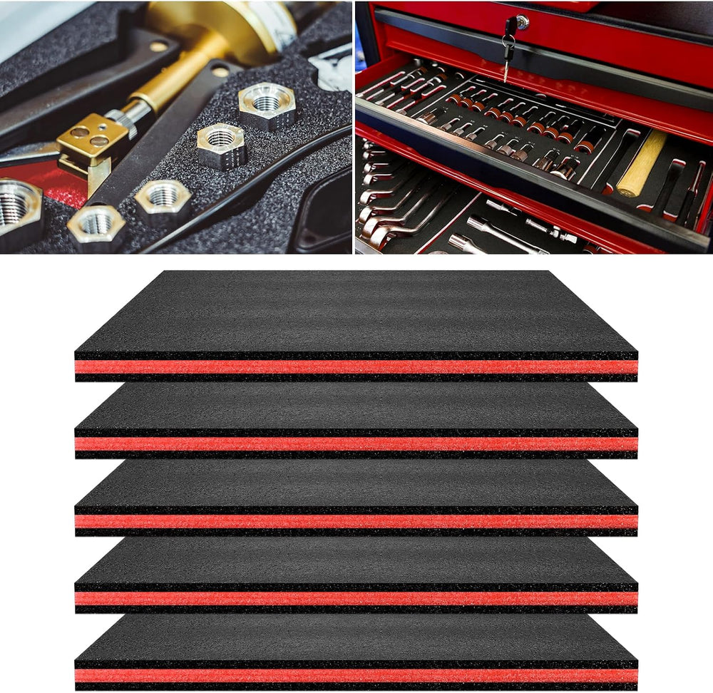 5 Pcs Tool Box Foam Organizer 15.75x11x1 Inch Toolbox Foam Inserts Sheets Box...