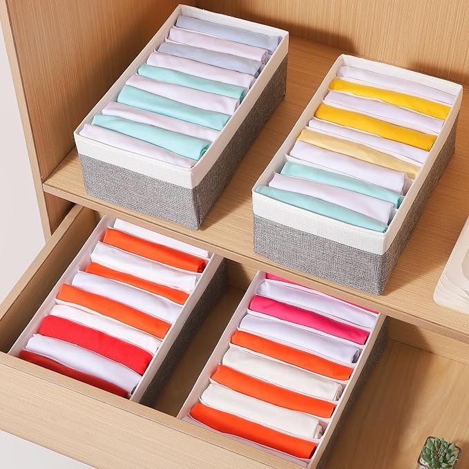 4 Packs T-shirt Drawer Organizers