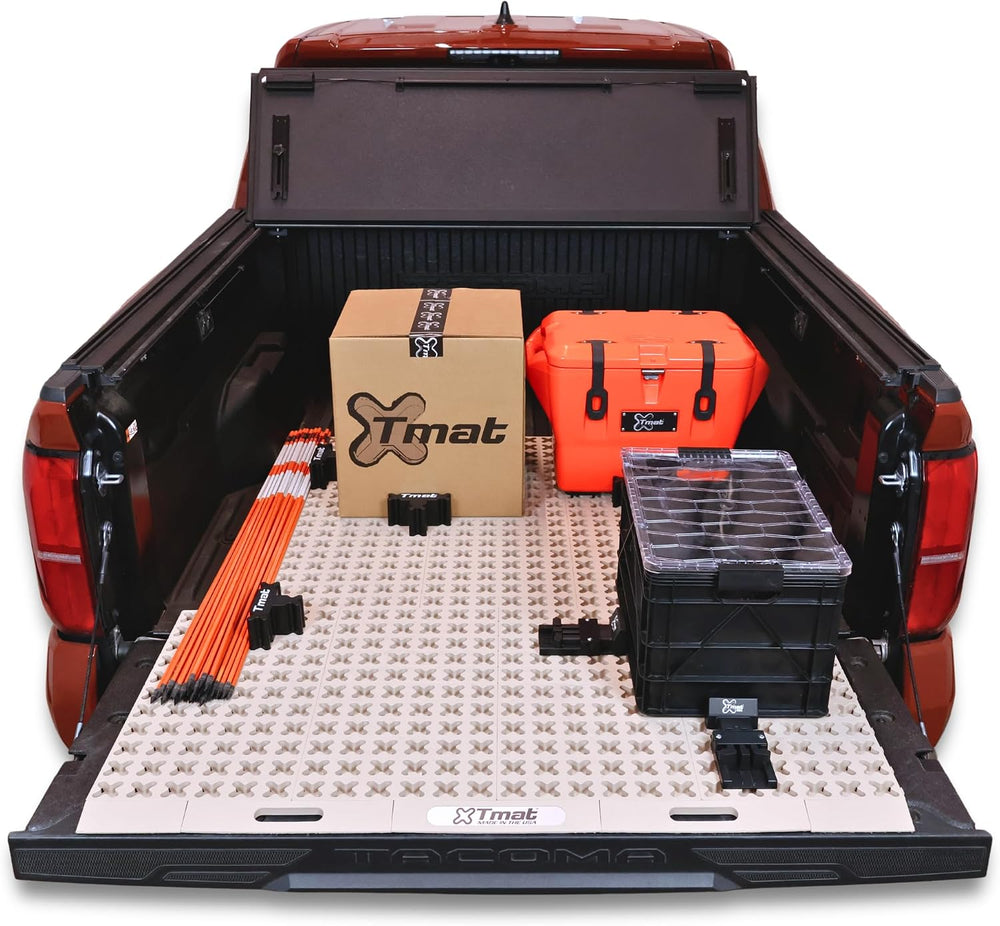 Tmat Truck Bed Organizer Storage System Slide Out Mat (Desert Tan, 5'0&qu...