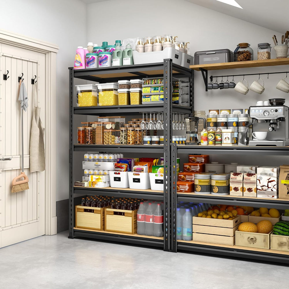 5-Tier Storage Shelves, Adjustable Pantry Shelves for Kitchen