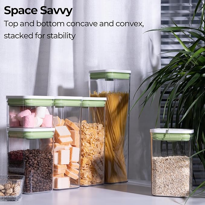 linoroso Set of 4 Pop Airtight Food Storage Containers