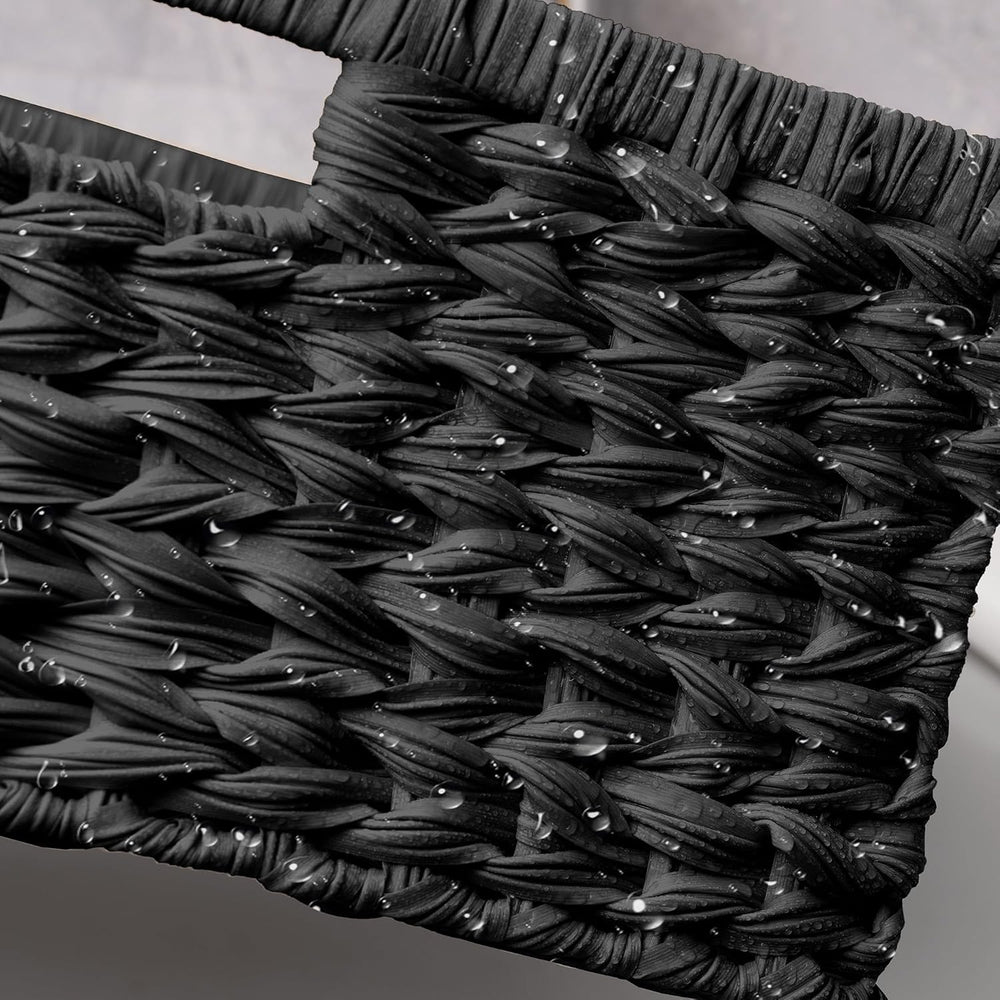 GRANNY SAYS Storage Baskets for Organizing, Waterproof Black Basket, 1-Pack
