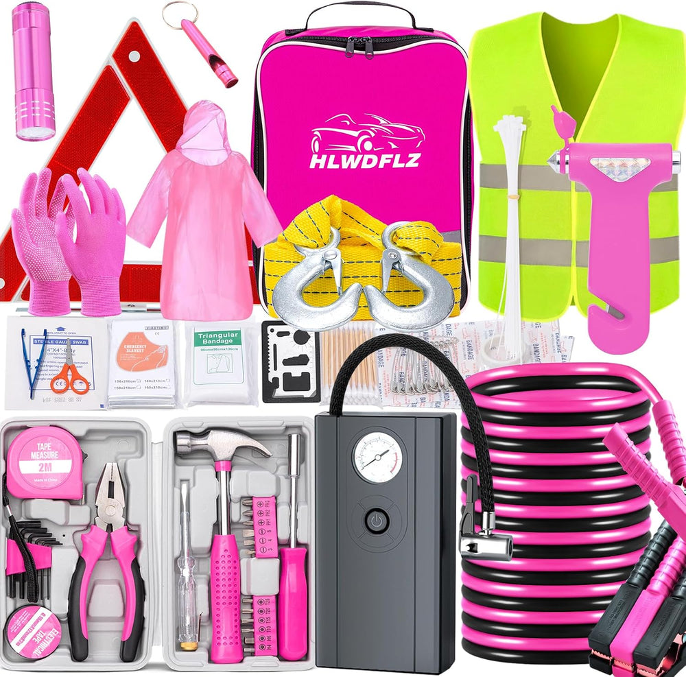 Car Roadside Emergency Kit, Vehicle Truck Safety Emergency Road Side Assistan...