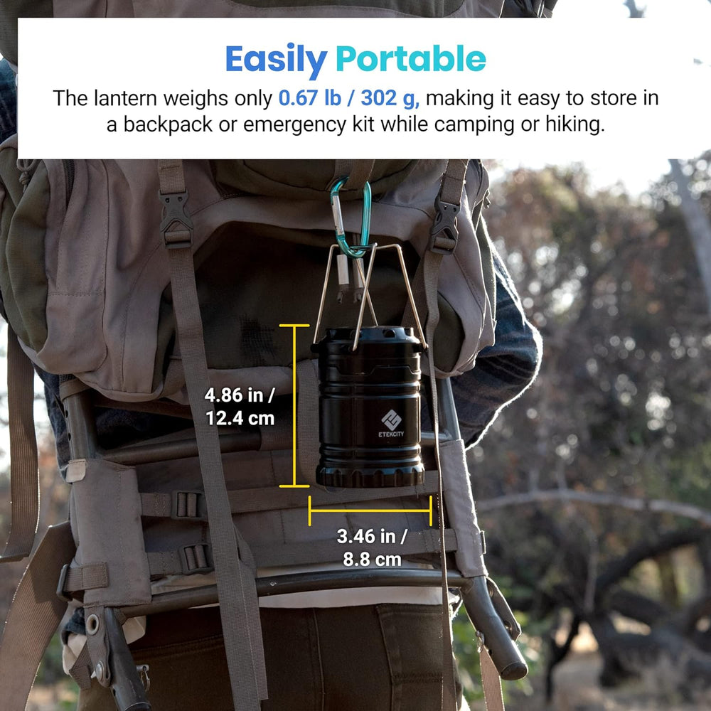 Etekcity LED Camping Lanterns, Battery Included, 4 Pack