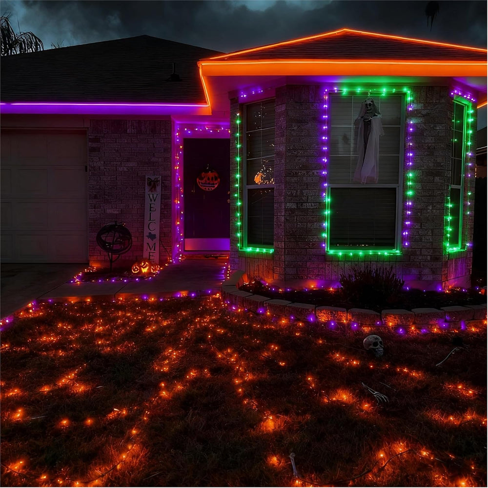 Joomer Halloween String Lights - 100FT 300LED Plug-in RGB String Lights