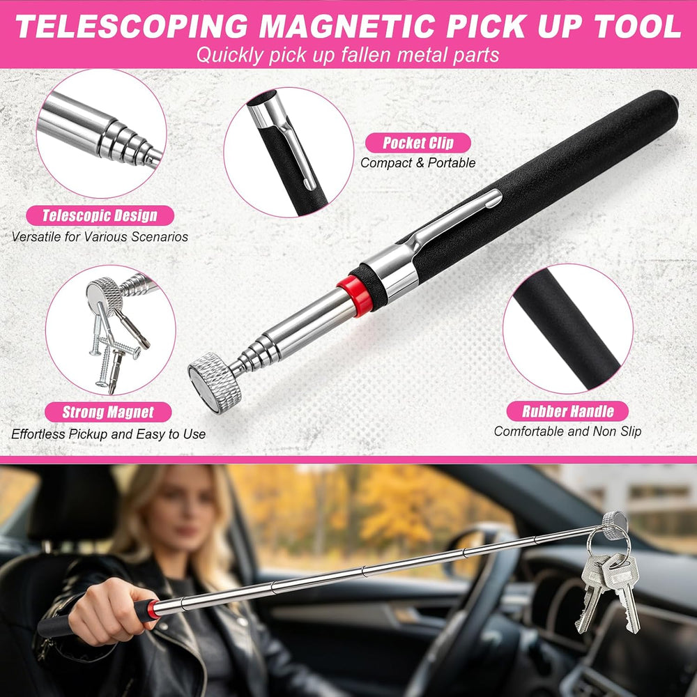 Car Emergency Kit with Portable Air Compressor, Jumper Cables, Tow Straps – R...
