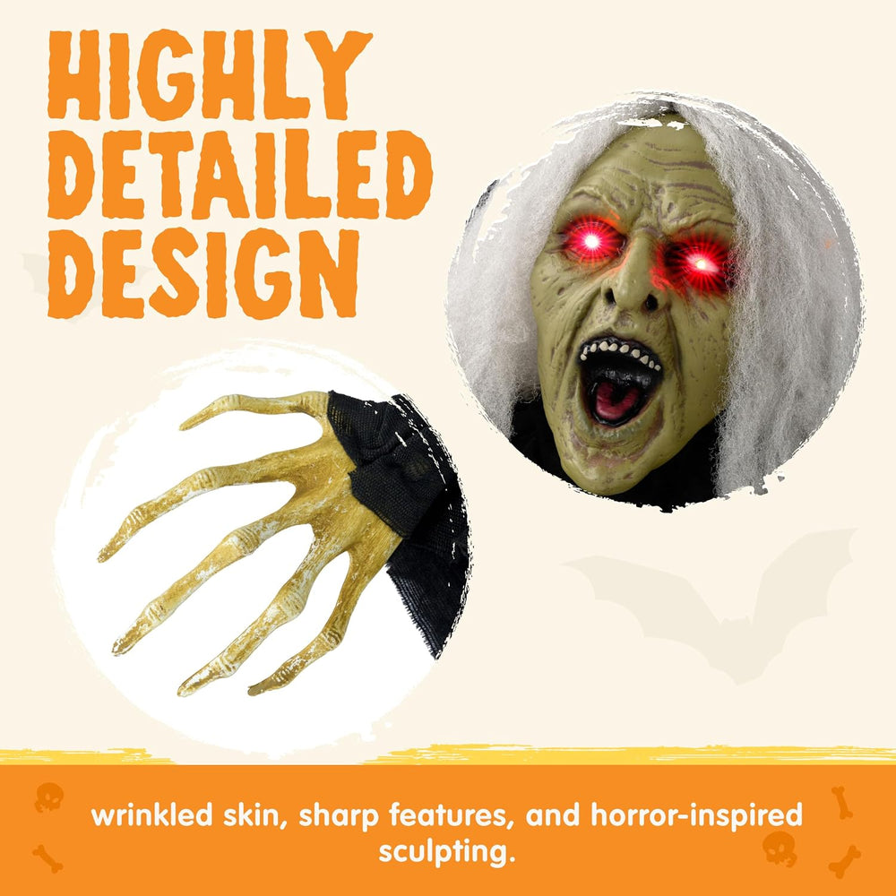 JOYIN Zombie Halloween Decoration Outdoor Witch Groundbreaker Halloween Grave...