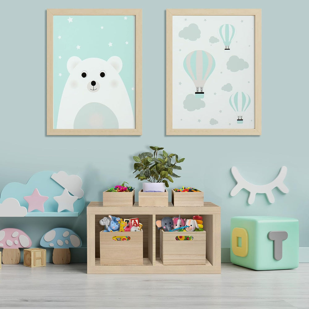 Sorbus Unfinished Wooden Boxes for Storage, Pantry & Crafts (2 Pack)