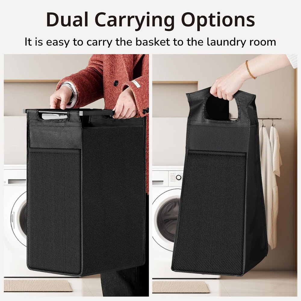 Laundry Basket, Laundry Hamper with 1 Pull-Out Removable Oxford Fabric Bag, 1...