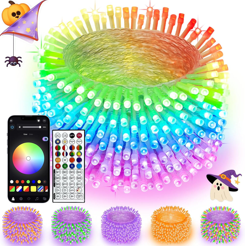 200 LED Smart RGB Color Changing String Lights APP & Remote for Halloween