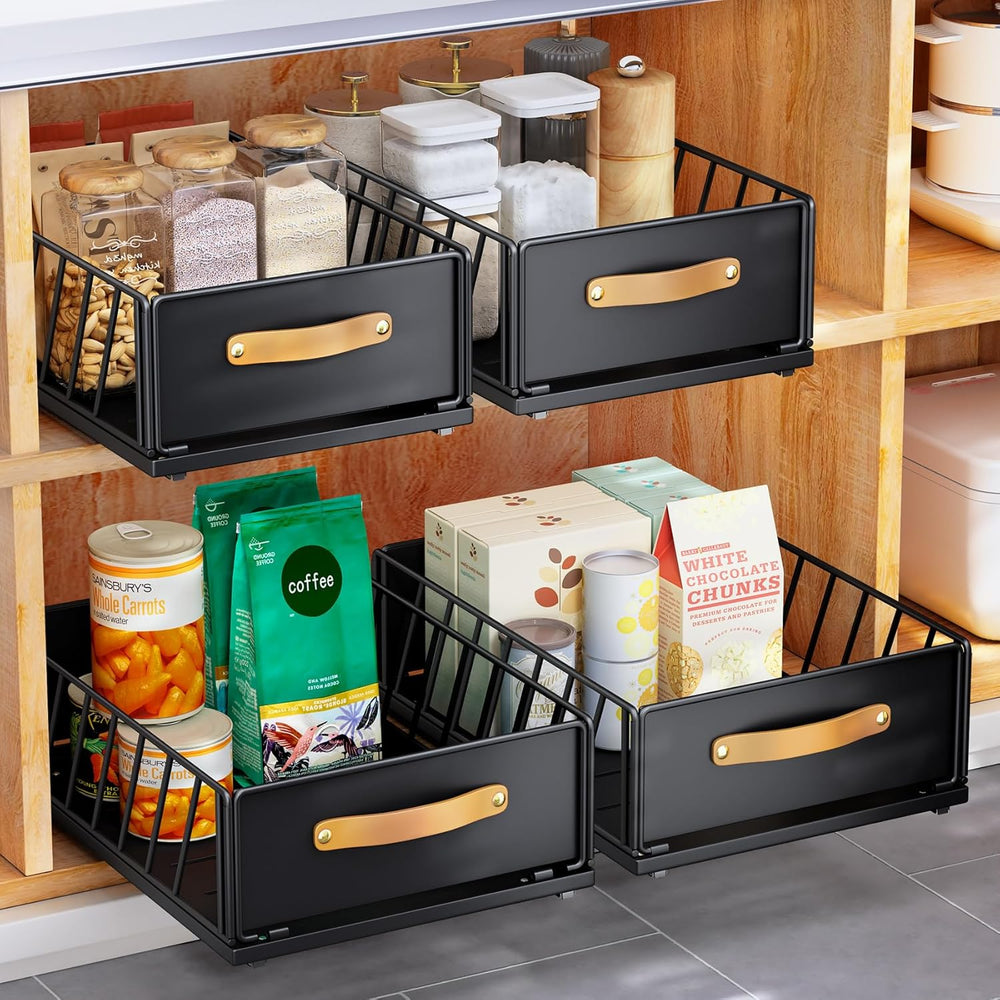 Pull out Cabinet Organizer,Heavy Duty Slide out Pantry Shelves Drawer Storage...