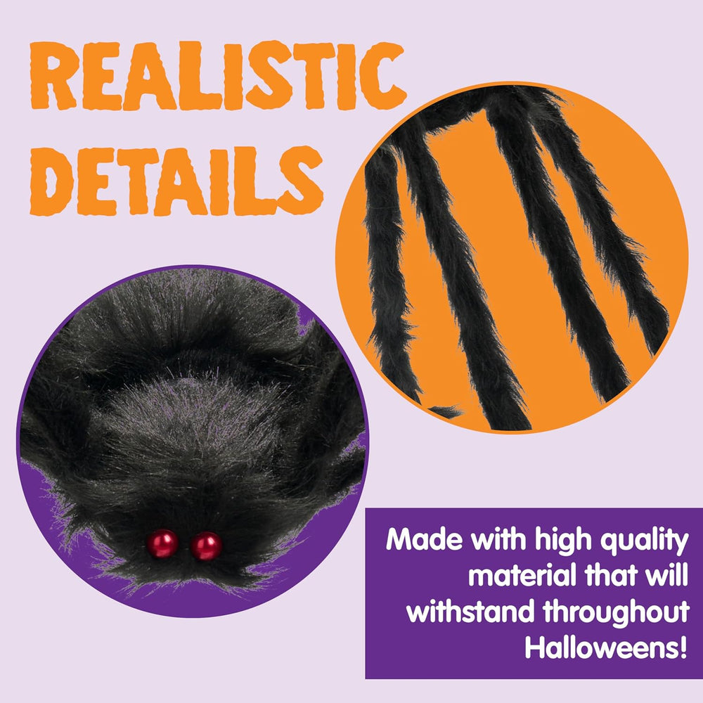 JOYIN 9 Ft Halloween Spider Outdoor Decorations, Giant Spider Scary Large Pro...