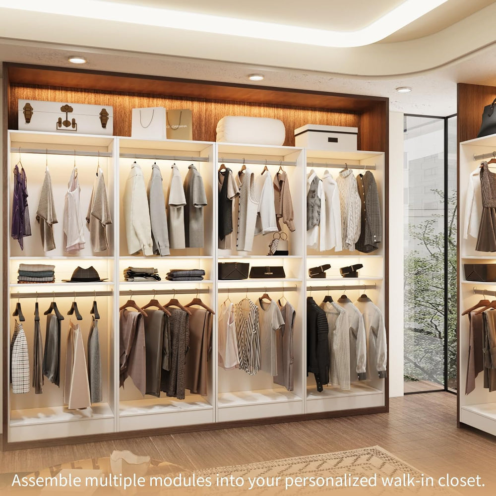VOWNER 25''W Freestanding Closet System Walk-in Wardrobe Closet Tower
