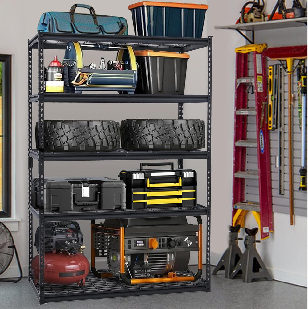 GarveeTech Heavy Duty Garage Shelving Unit, 48 in L x 24 in W x 72 in H Adjus...