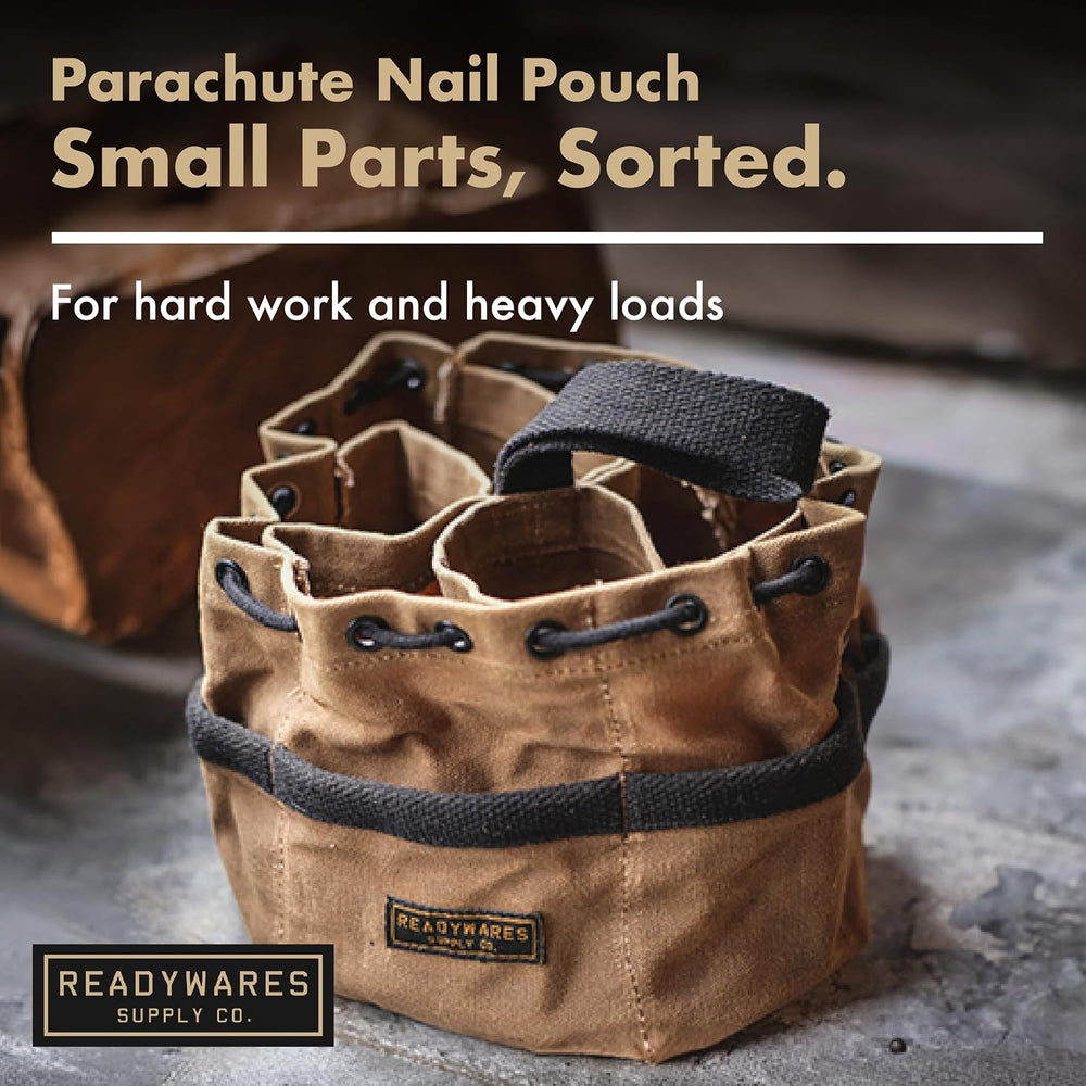 Readywares Parachute Nail Pouch, Parachute Bag for Nails, Screws, and Supplie...