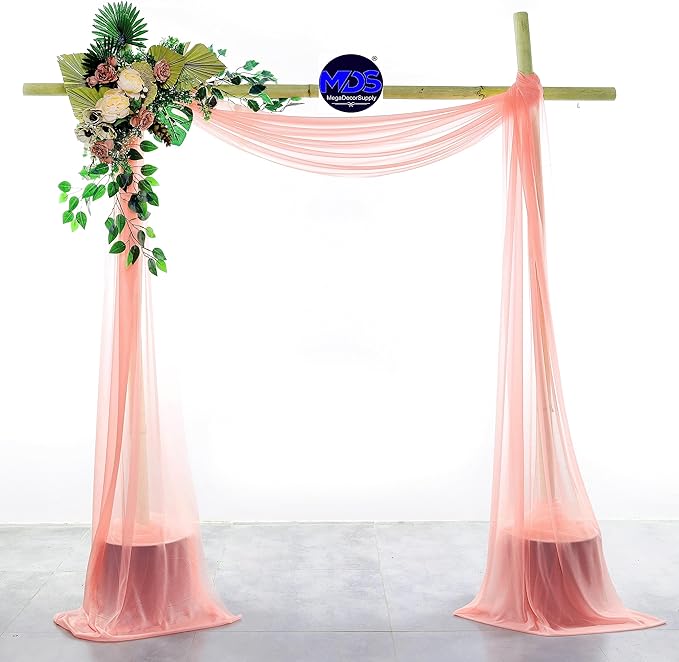 MDS Halloween Chiffon Draping Fabric - 1 Panel, 30" Wide x 40ft Long - S...