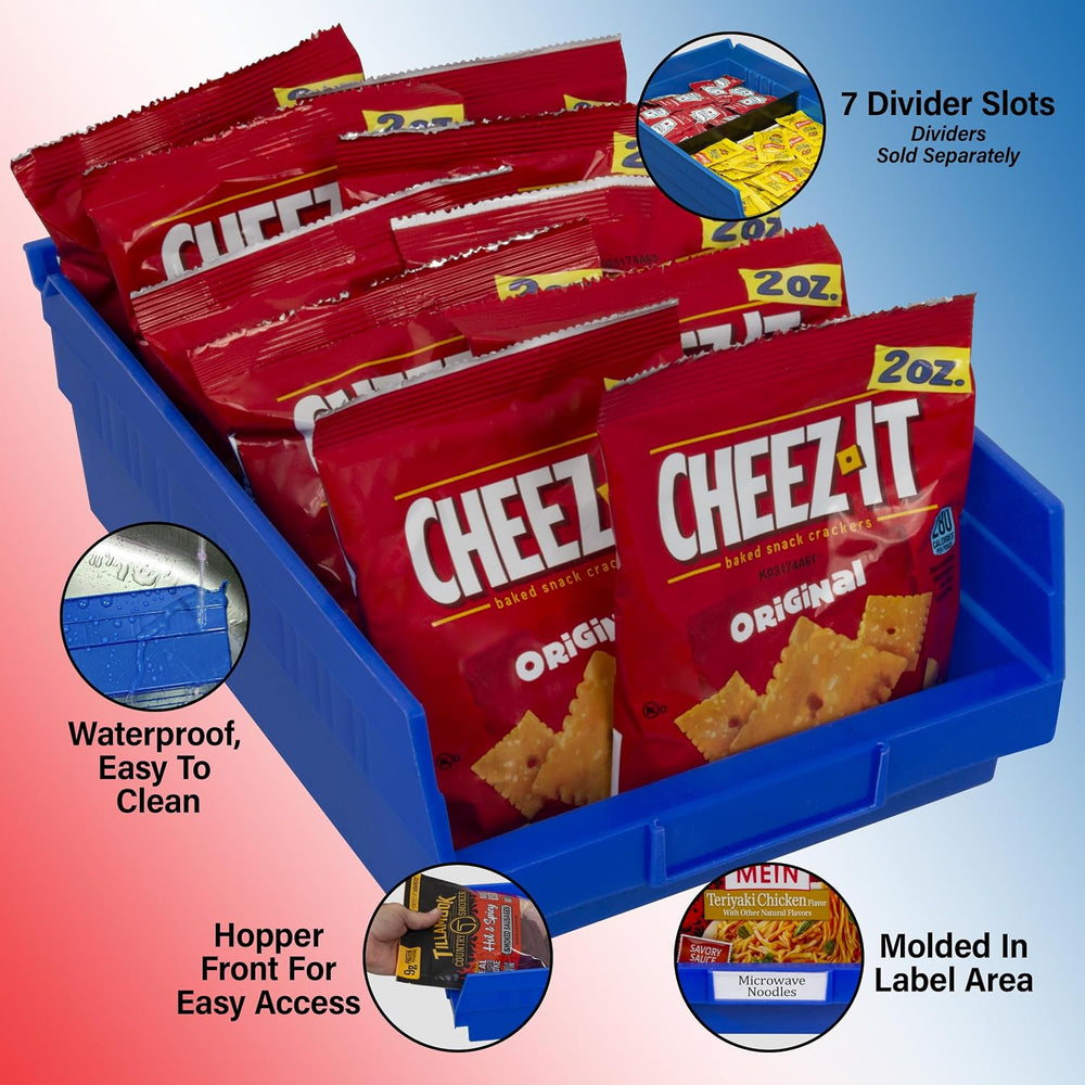 Akro-Mils 30150 Heavy Duty Plastic Shelf Bins, 12"x 8"x 4", Cl...