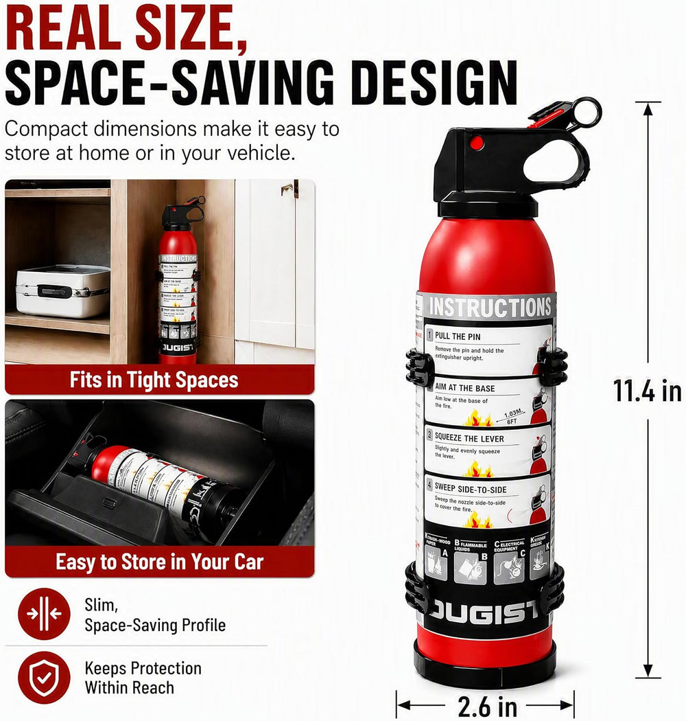 Small Fire Extinguisher for Home & Car – (6Pack, 1.32lb Each) Portable Dr...