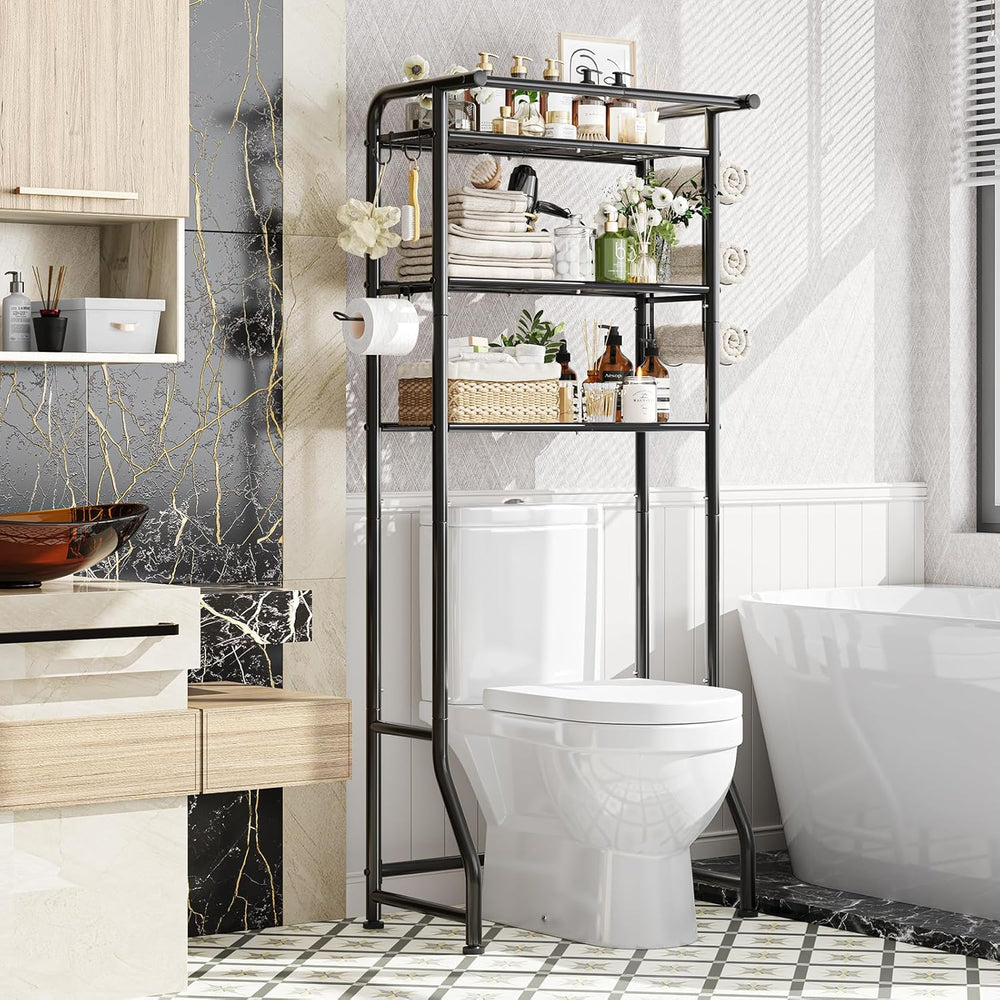 Simple Trending Over The Toilet Storage Cabinet, Metal Bathroom Shelf Organiz...