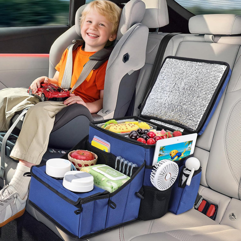 COOLBEBE Car Seat Organizer, Backseat Car Organizer, Navy Blue