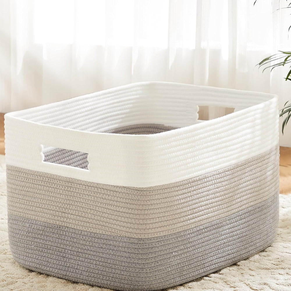 Blanket Basket, Rectangle Woven Baskets