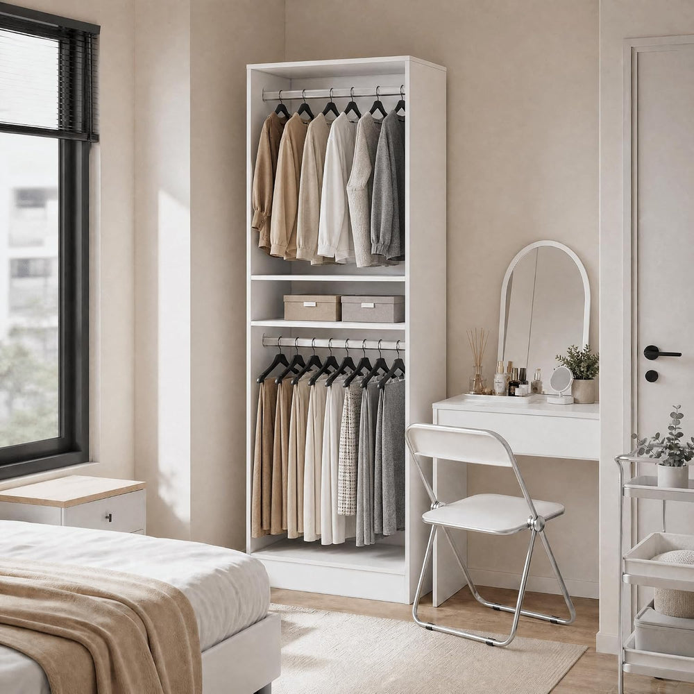 VOWNER 25''W Freestanding Closet System Walk-in Wardrobe Closet Tower