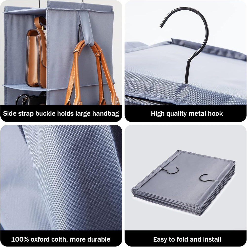 Bag Rack for Closet Storage Hanging Purse Organizer for Closet