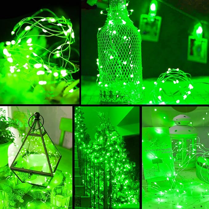 ZGWJ 100 Pack Fairy Lights Battery Operated, 7ft 20 Mini LED Fairy String Lig...