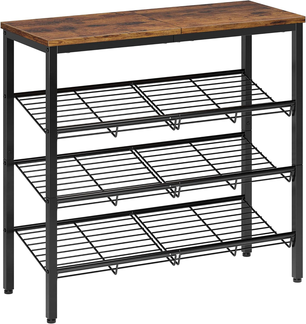 Shoe Rack for Closet,4 Tier Shoe Organizer for Entryway,Shoe Shelf with Stora...