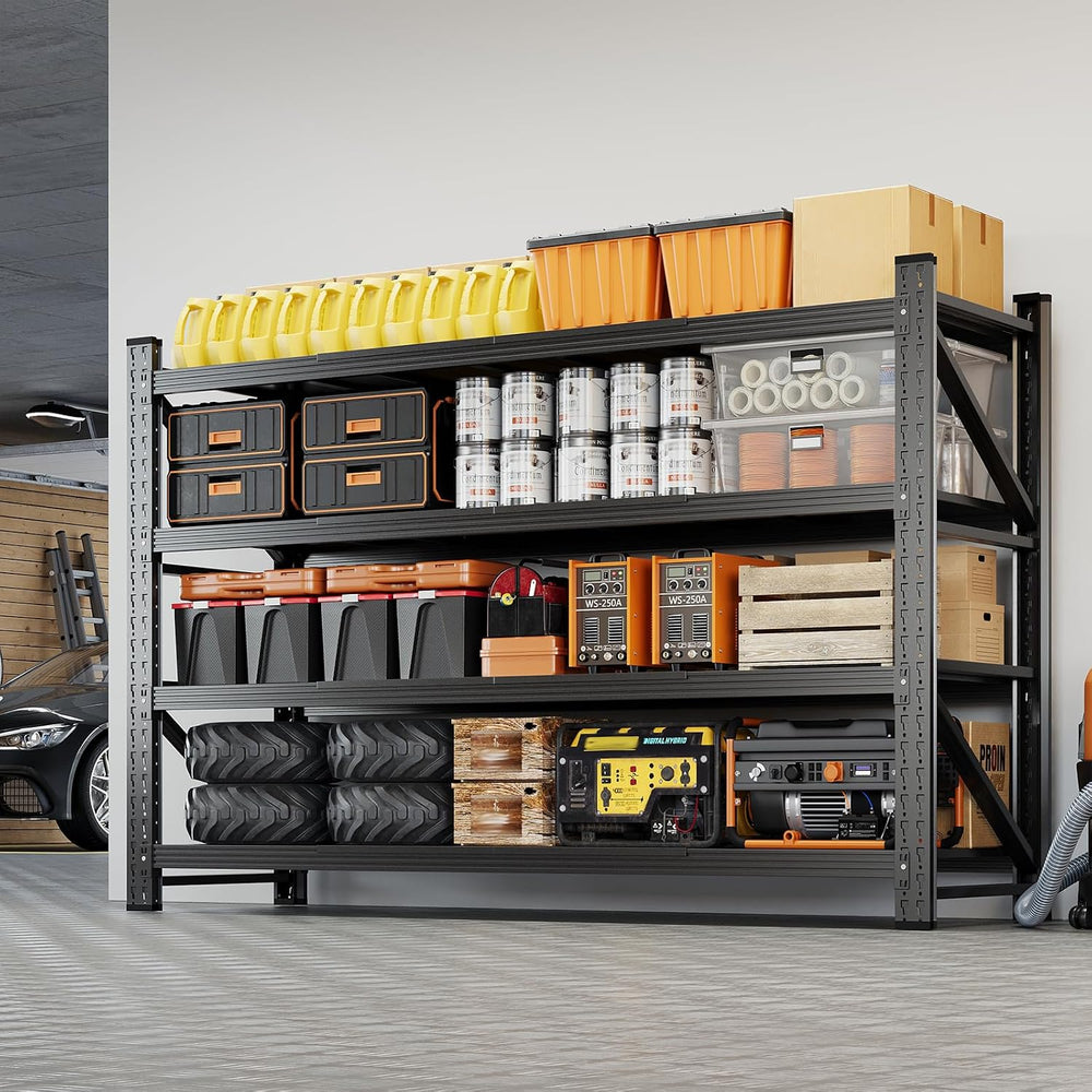 Yizosh 71" W Garage Shelving,5000LBS Heavy Duty Shelf,Adjustable Utility...