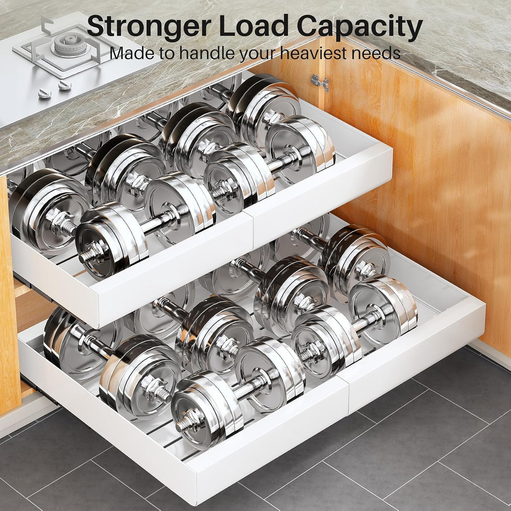 Pull out Cabinet Organizer, 2-pack, Expandable(18"-30") Heavy Duty ...