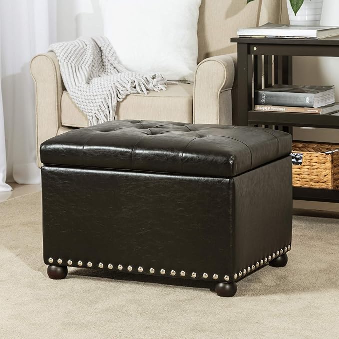 Joveco Leather Storage Ottoman,