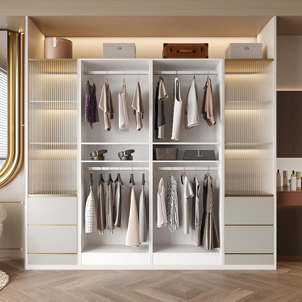 VOWNER 25''W Freestanding Closet System Walk-in Wardrobe Closet Tower