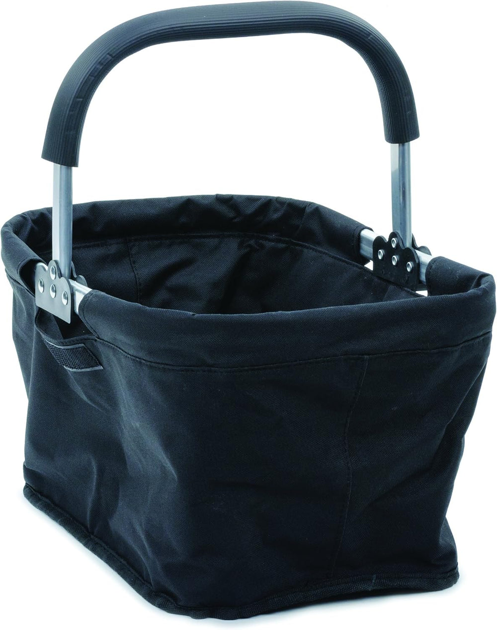 RSVP International Collapsible Market Basket Aluminum Frame, Large Zip Side P...