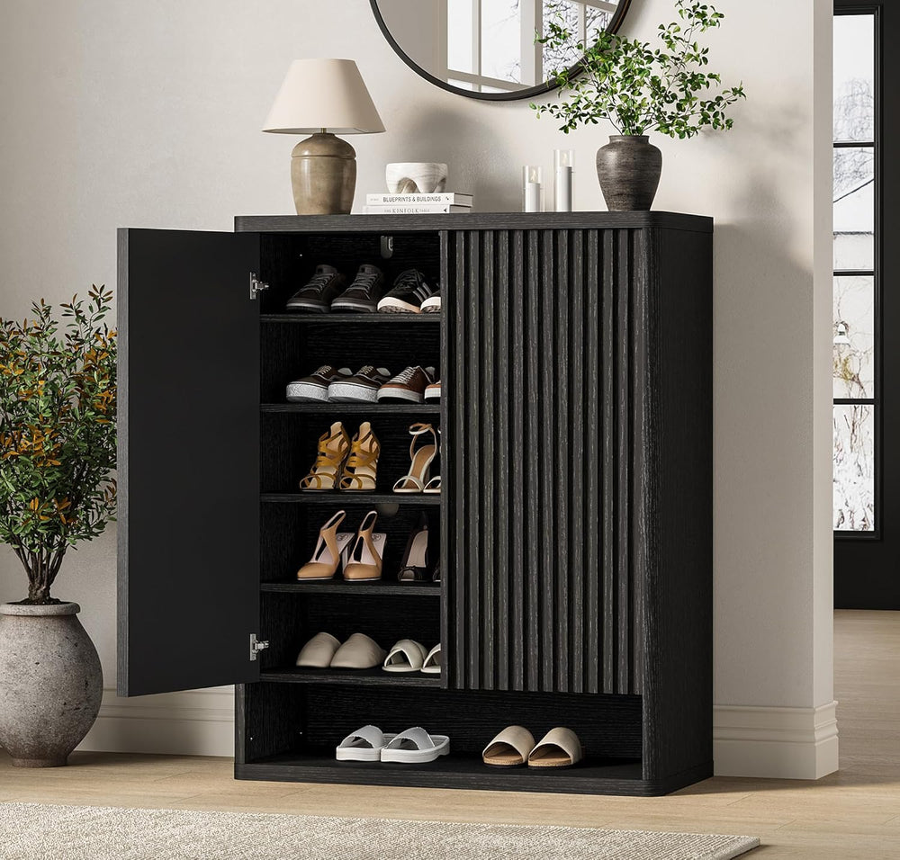 Garvee 31.5Inch Shoe Cabinet, Large Shoe Storage Cabinet with Adjustable Shel...