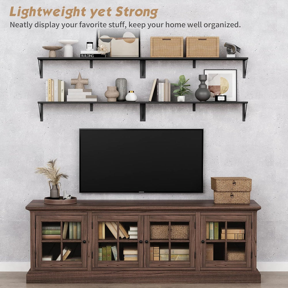 Forbena Floating Shelves 36 Inches Long 8 in Deep Set of 3, Large Wall Shelf ...