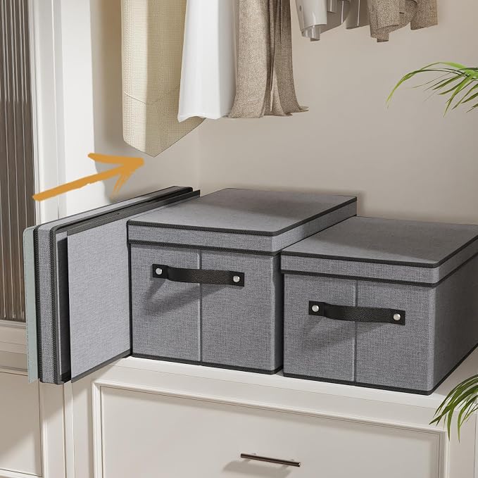 Storage Boxes, 15 x 9.8 x 8.3 Inch Baskets (5-Pack)