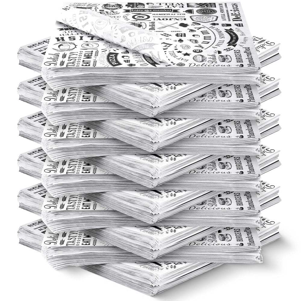 Outus 1400 Pcs 12 x 12 Inch Deli Wax Paper Sheets, White
