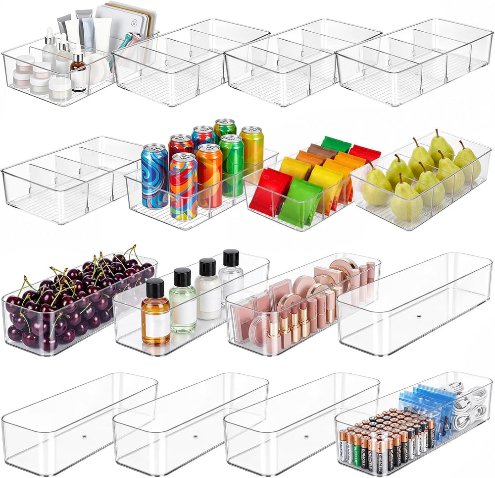 8 Pcs Snack Pantry Organizer Storage for Shelf, Large, Divider