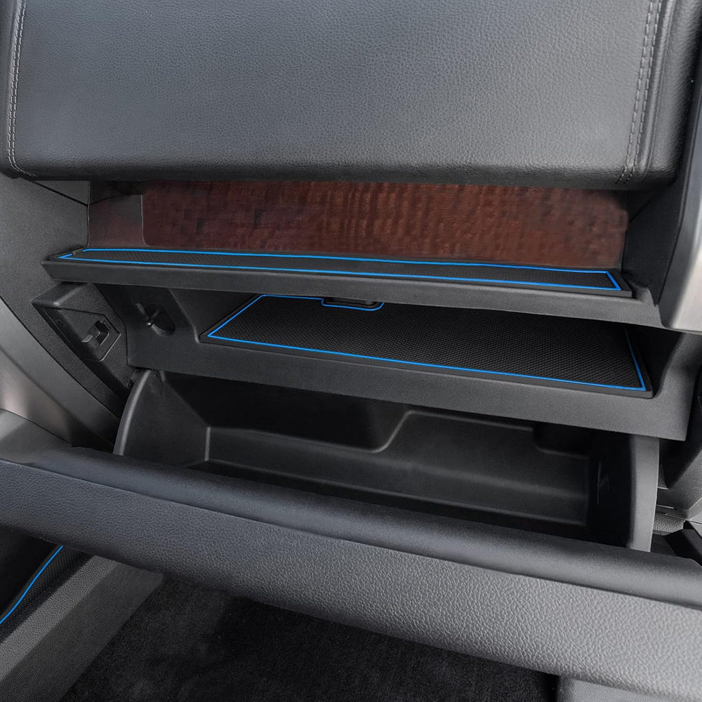 Cup Holder Door Pocket Inserts for Ford F150 2015-2020 Blue