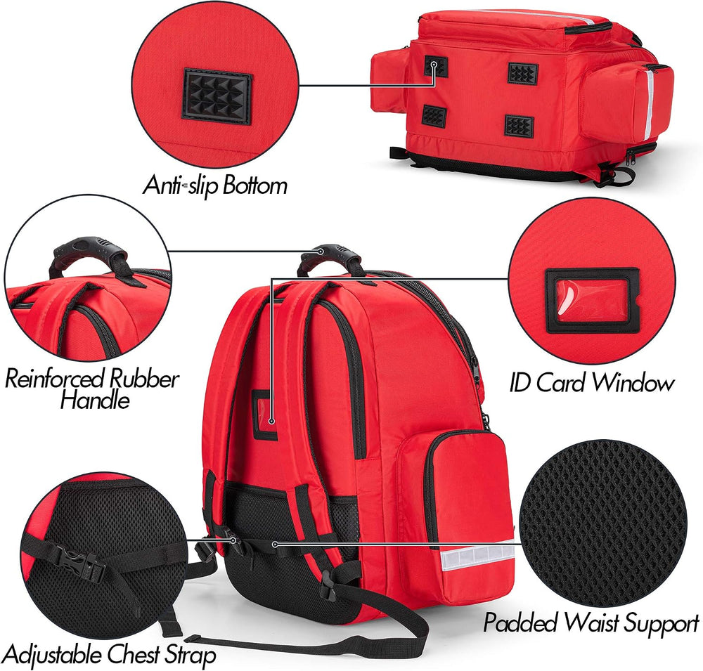 Trunab Trauma Backpack First Responder Bag, EMT Jump Pack