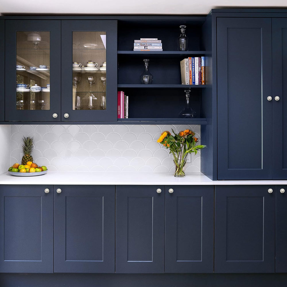 Ravinte Brushed Nickel Cabinet Knobs Zinc Drawer Knobs, 1-1/4 Inch, 30 Pack