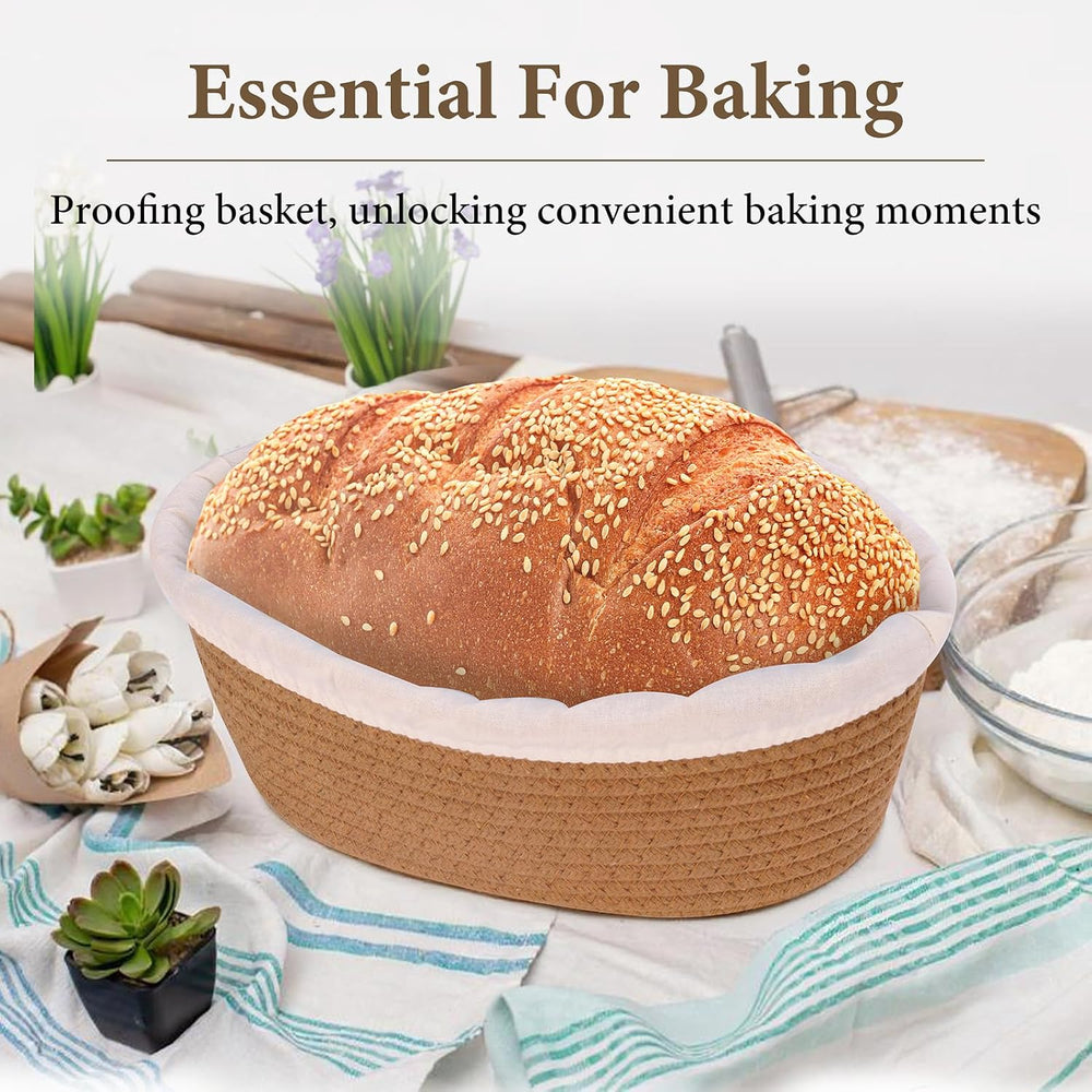 5 Inch Cotton Banneton Proofing Basket Set of 6, Mini Sourdough Bread Baking ...